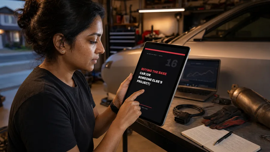 Reader on tablet, Chapter 16 Buying the Base Car